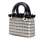 Mini Canvas Bead and Sequin Embellished Lady Dior