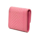 Chevron Caviar Boy Trifold Small Wallet