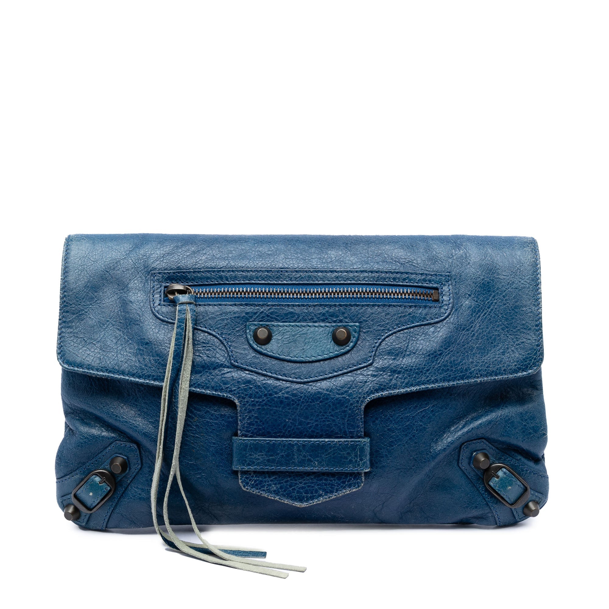 Lambskin Motocross Classic Envelope Clutch