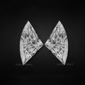 Antique Fan Cut Lab Diamond Pair