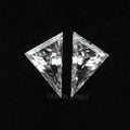 Long Triangle Shape Lab Diamond Matching  Pair