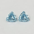 Blue Trillion Cut Lab Grown Diamond Loose