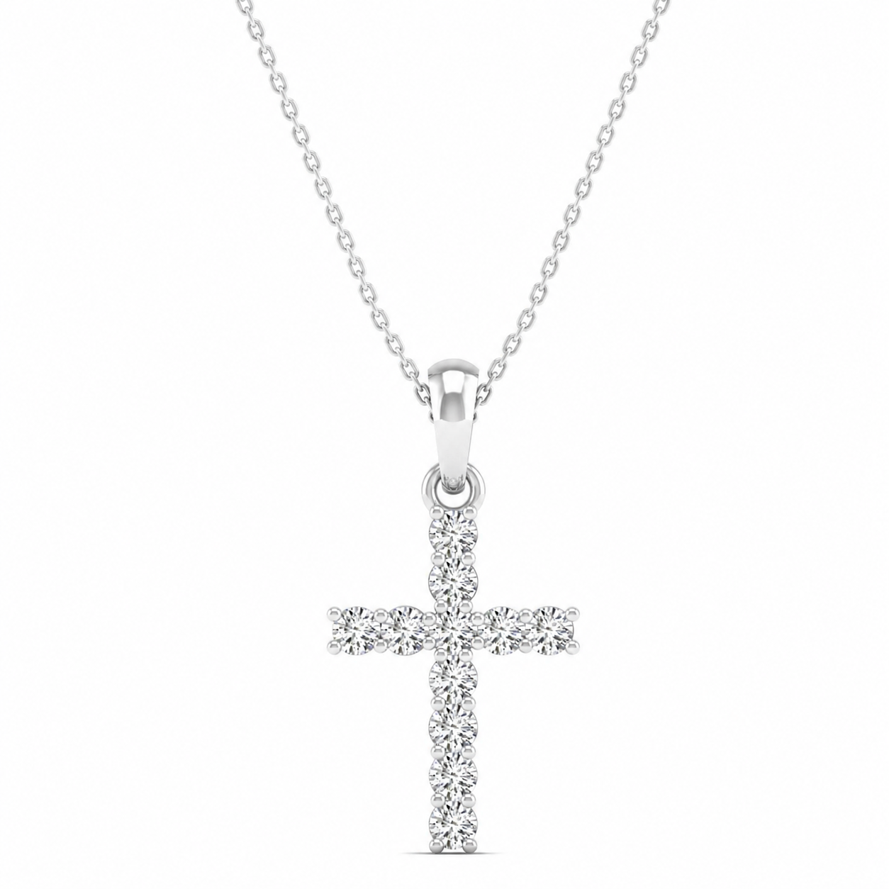 Lab Diamond Cross Pendant
