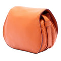 Small Grained Leather Marcie Saddle Crossbody