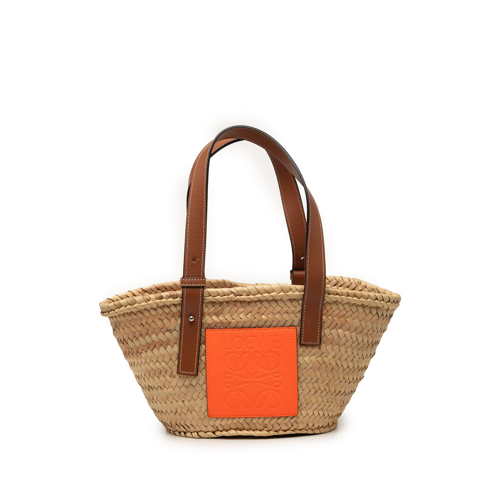 Small Raffia Basket Tote