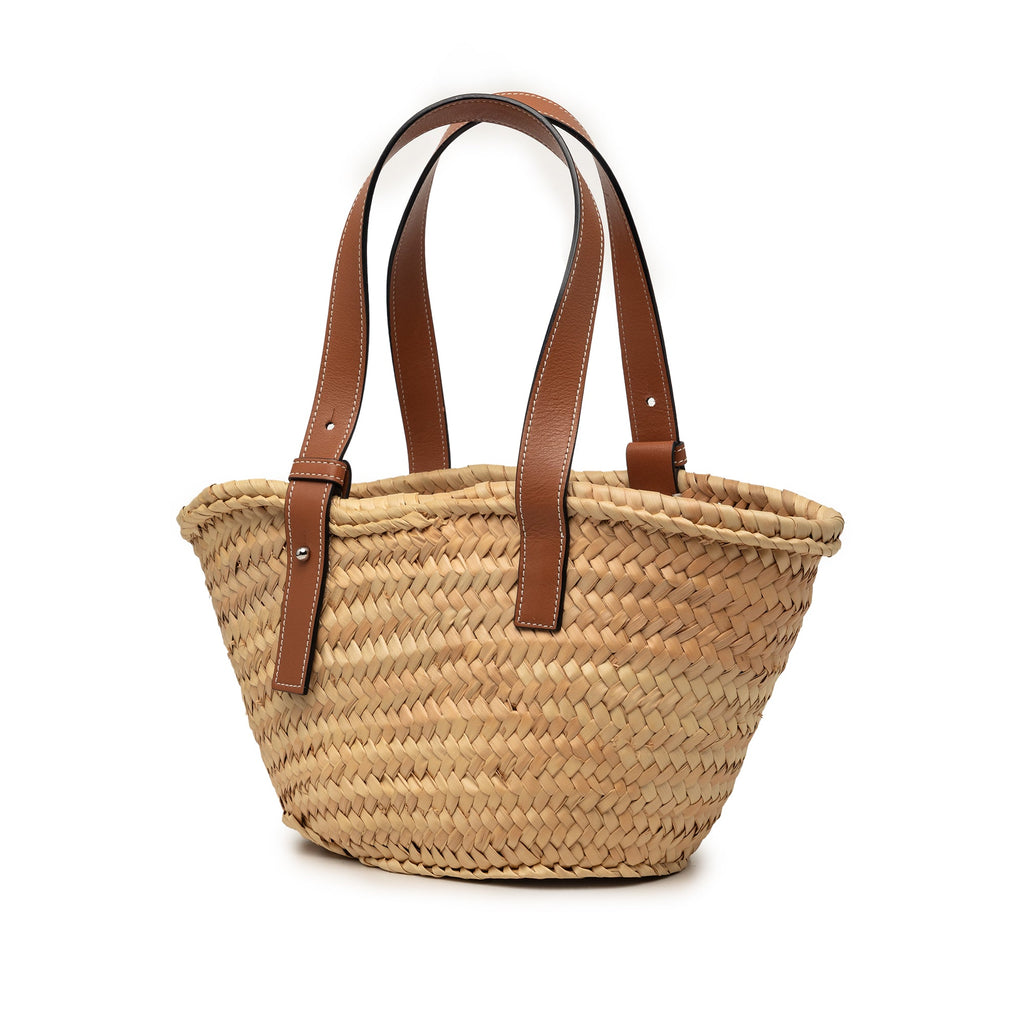 Small Raffia Basket Tote