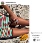 Anillo grande color verde pistacho con madreperla