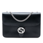 Medium Polished Calfskin Dollar Interlocking G Crossbody
