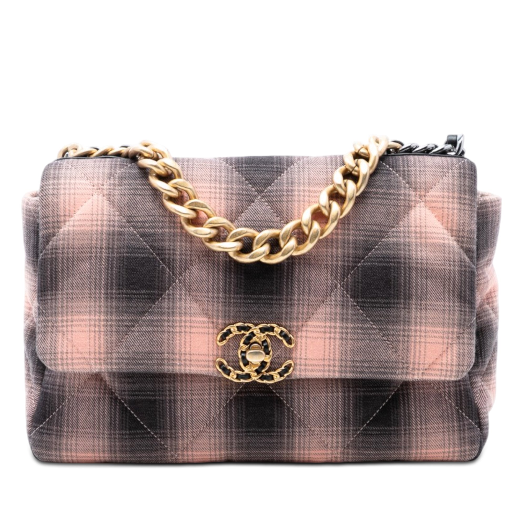 Large Cotton Check 19 Flap