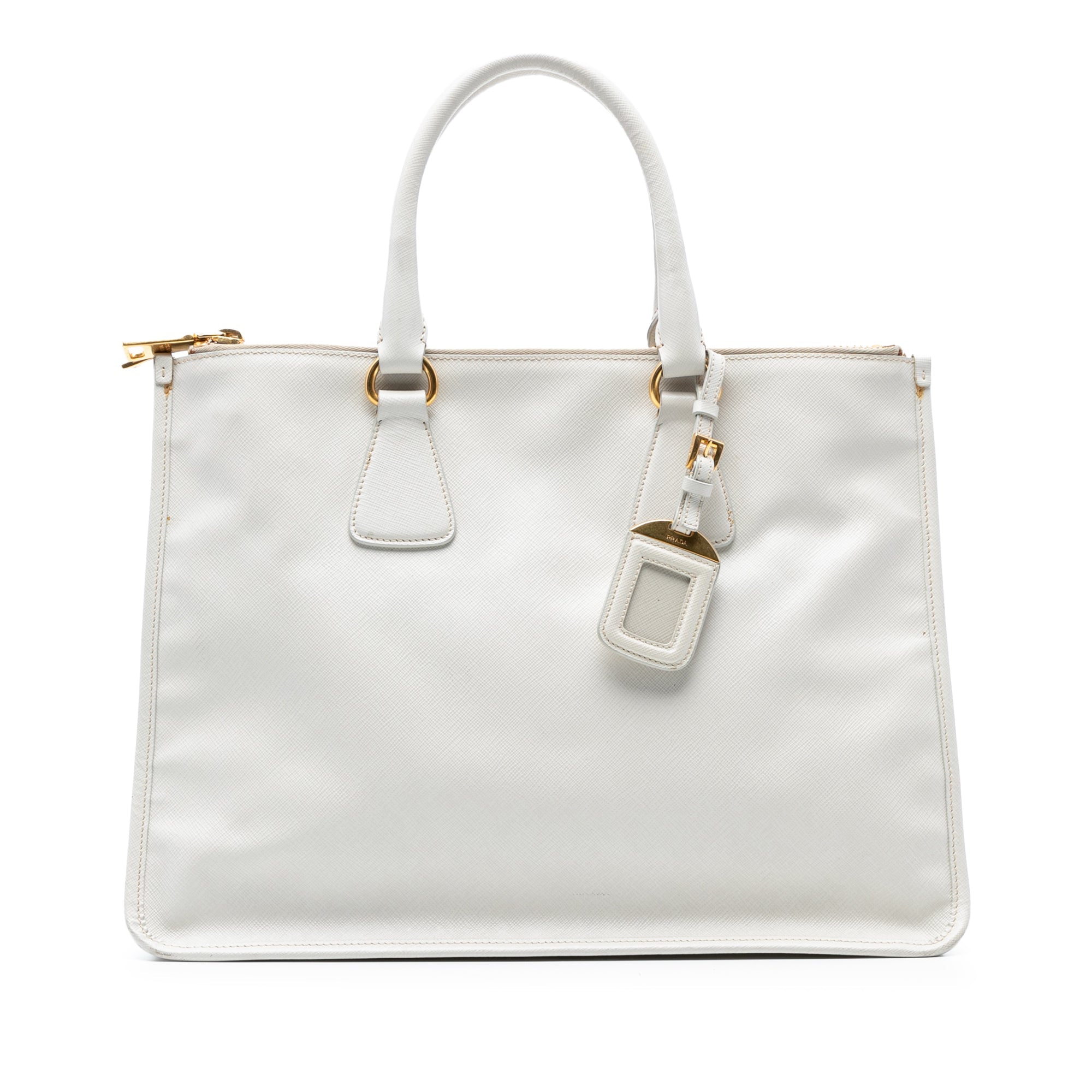 Saffiano Lux Double Zip Tote