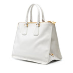 Saffiano Lux Double Zip Tote