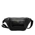 GG Embossed Perforated Leather Pocket Belt Bag