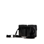 GG Embossed Perforated Double Belt Bag