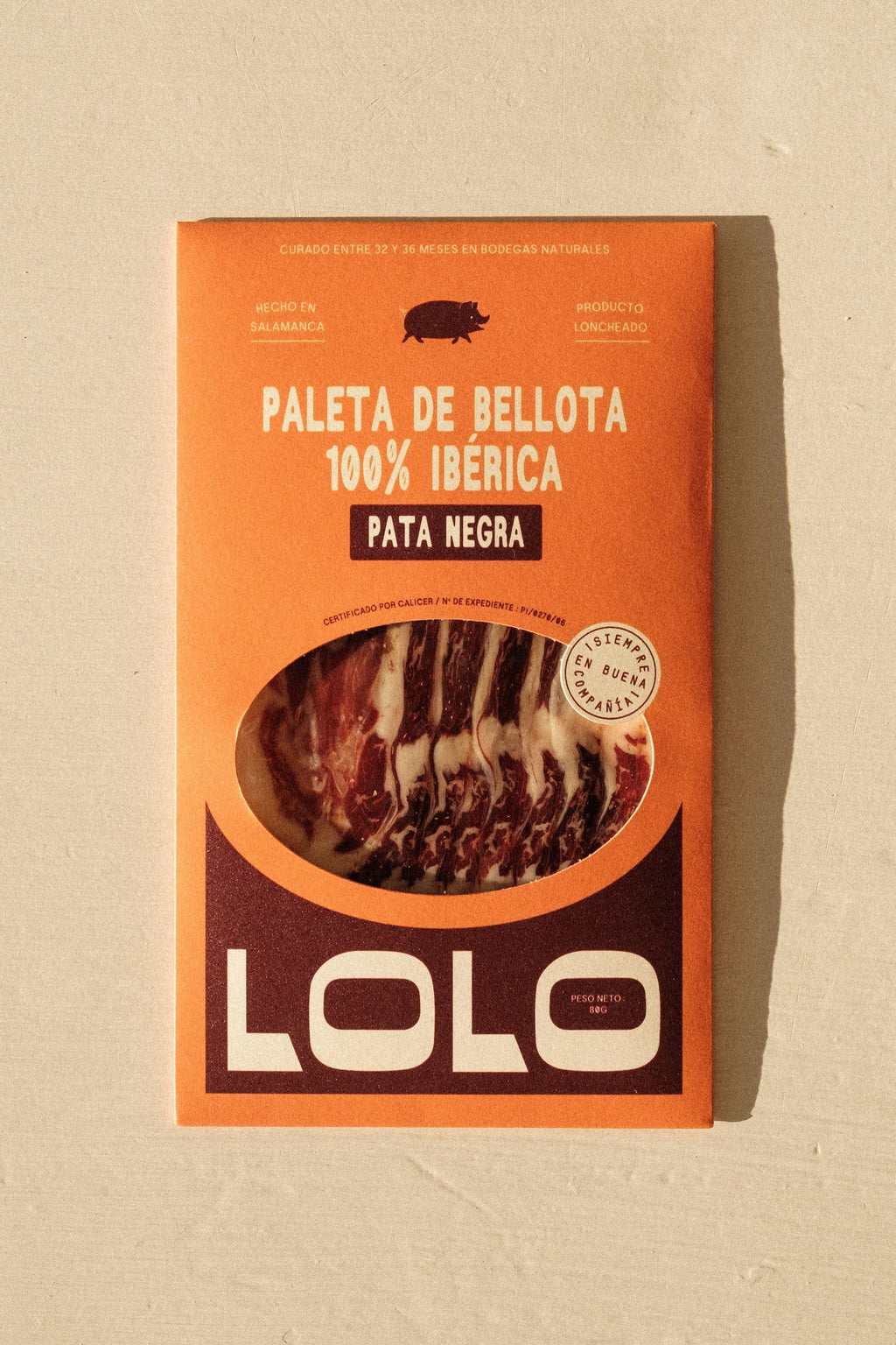 Paleta de Bellota Pata Negra 100% Ibérica | Loncheada 80g