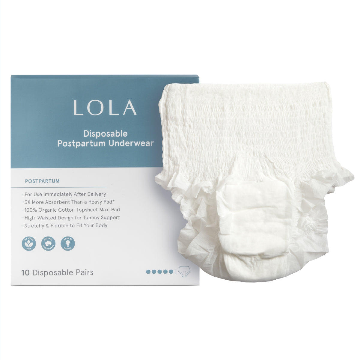 Organic Disposable Postpartum Underwear By LOLA