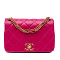 Small Quilted Lambskin On And On Chain Flap