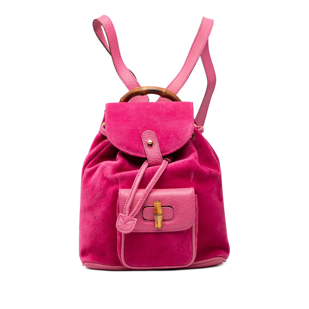 Suede Bamboo Backpack