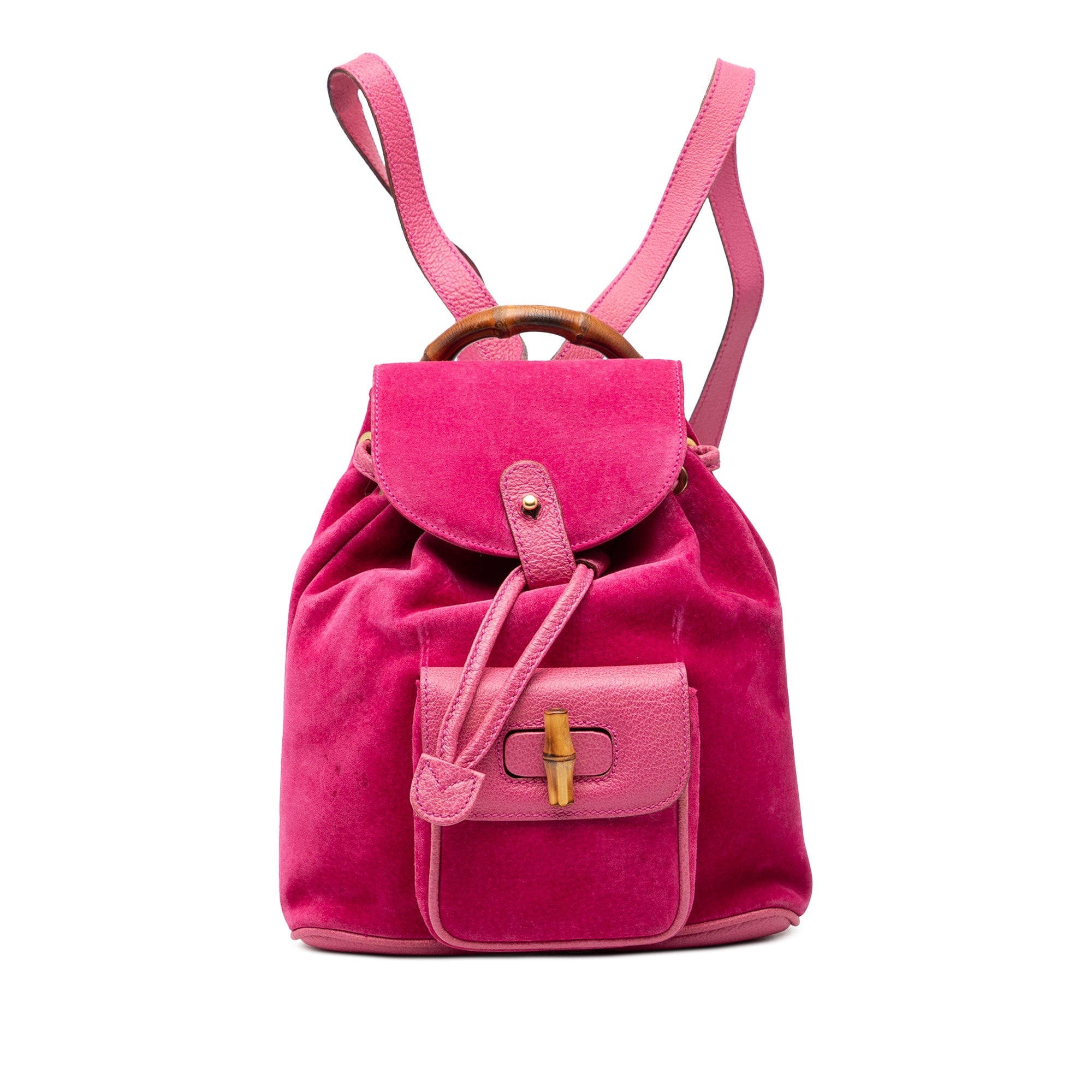 Suede Bamboo Backpack