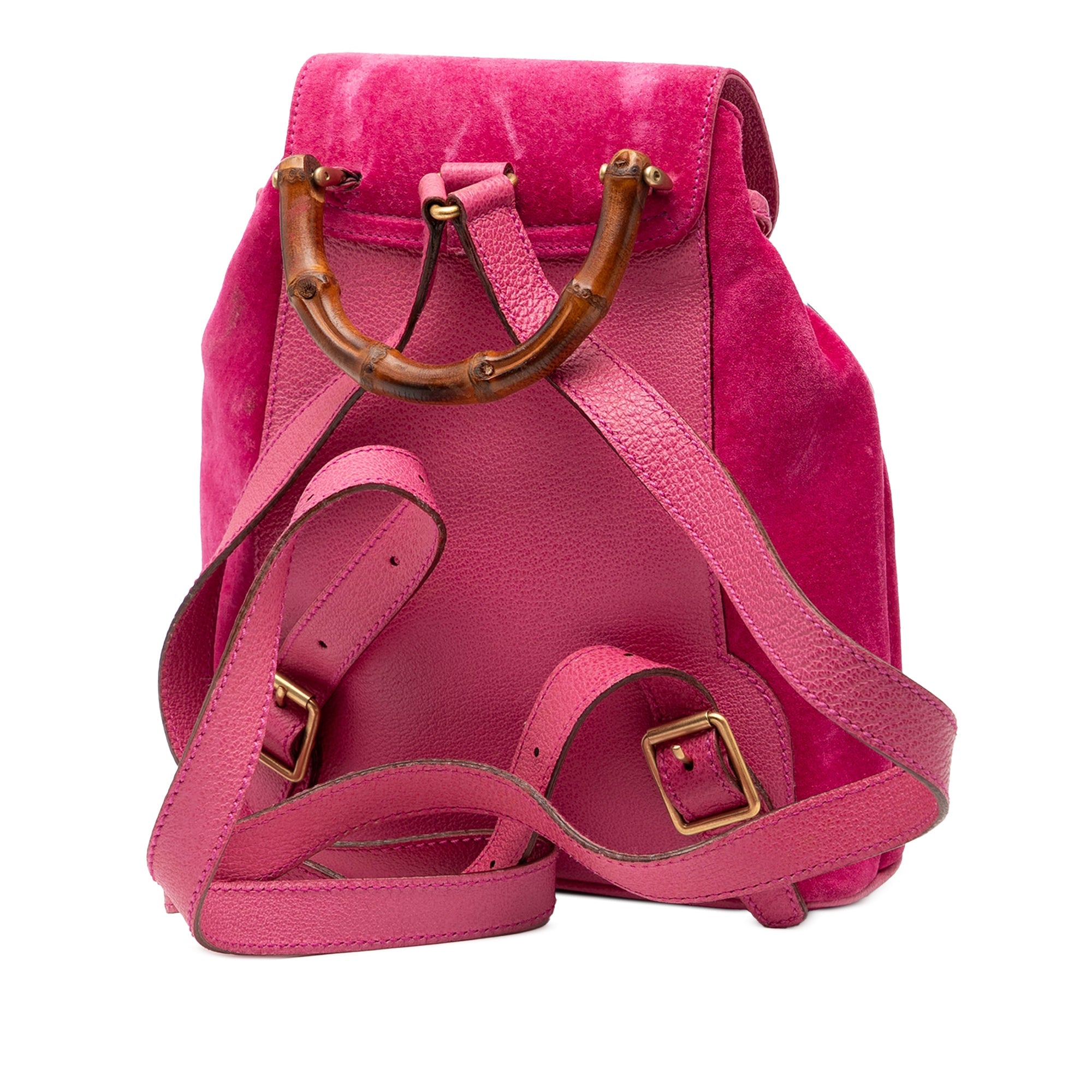 Suede Bamboo Backpack