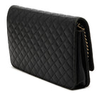 Quilted Lambskin Crest Wallet On Chain