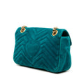 Medium GG Marmont Matelasse Velvet Shoulder Bag
