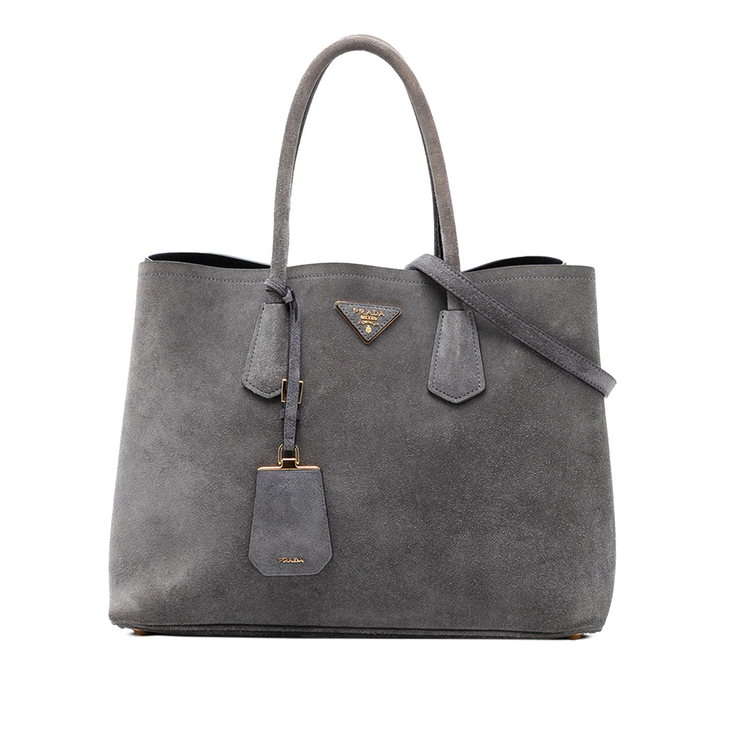 Medium Scamosciato Double Satchel