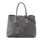 Medium Scamosciato Double Satchel