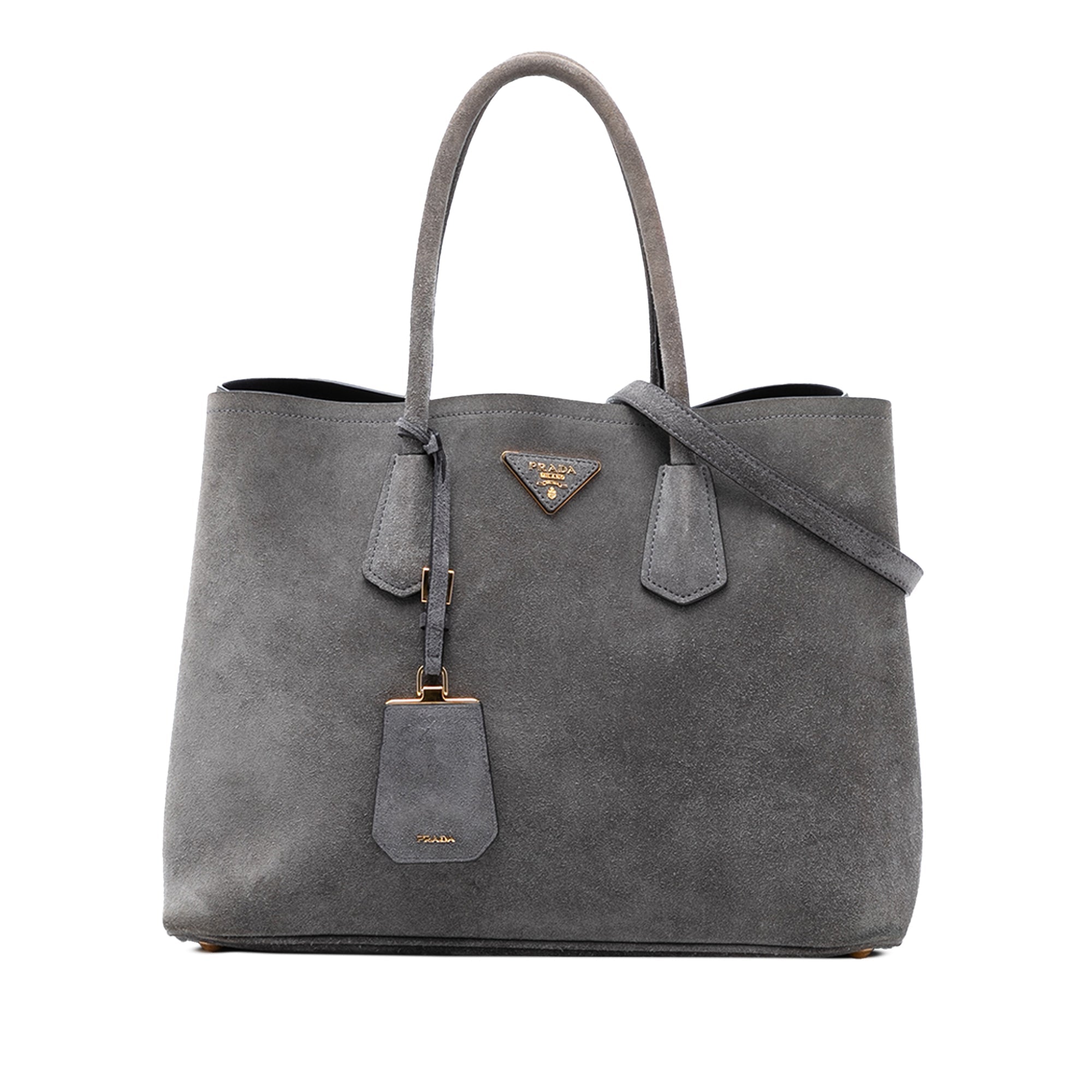 Medium Scamosciato Double Satchel