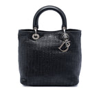 Medium Woven Calfskin Soft Lady Dior