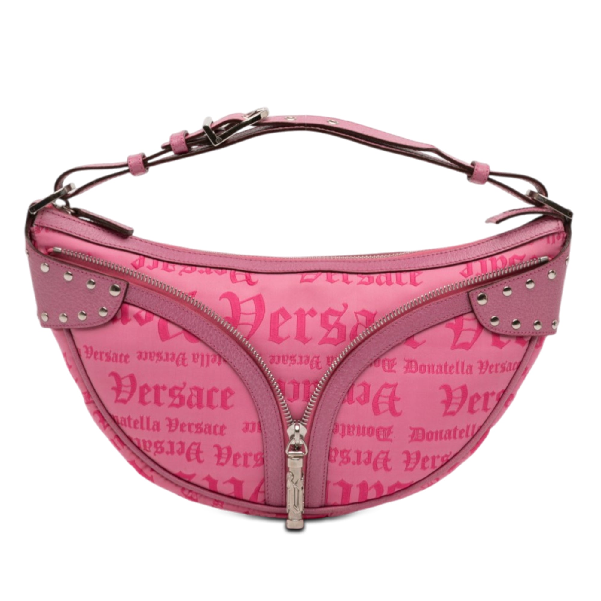Canvas Gothic Logo Repeat Handbag