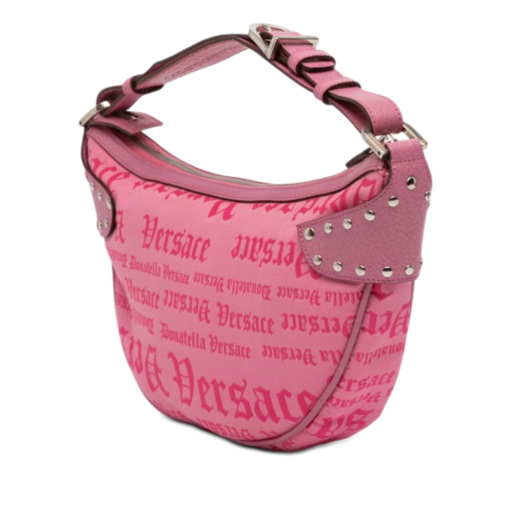 Canvas Gothic Logo Repeat Handbag