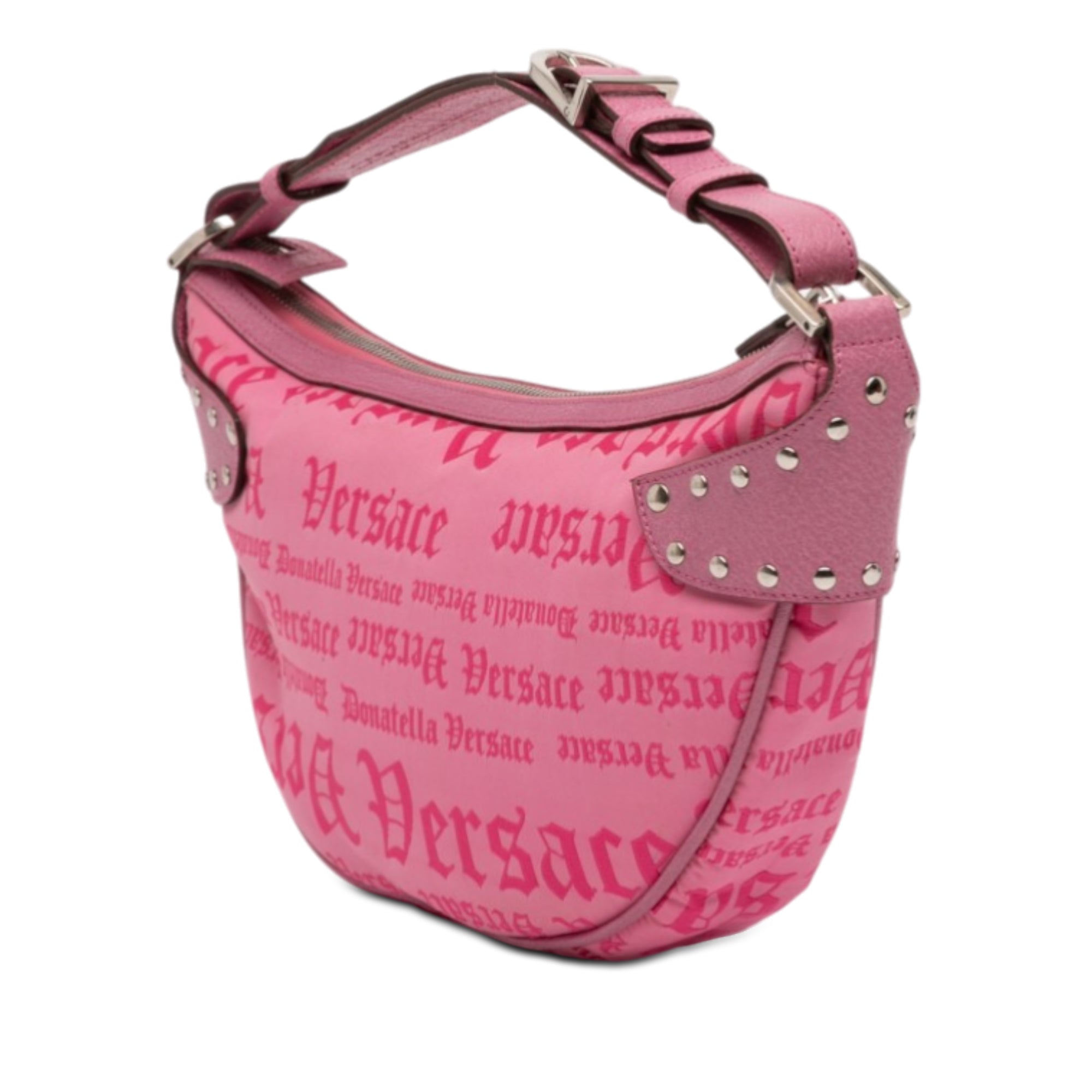 Canvas Gothic Logo Repeat Handbag