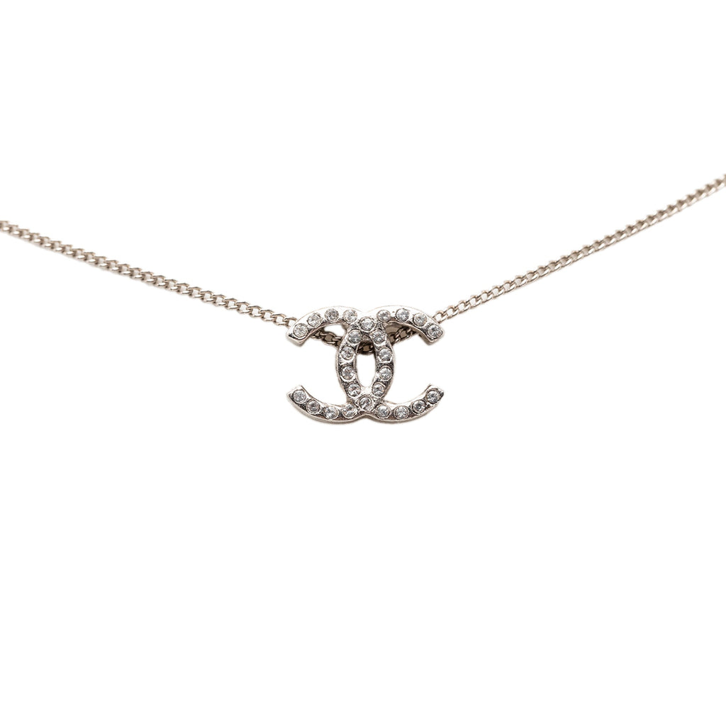 CC Brass and Strass Pendant Necklace