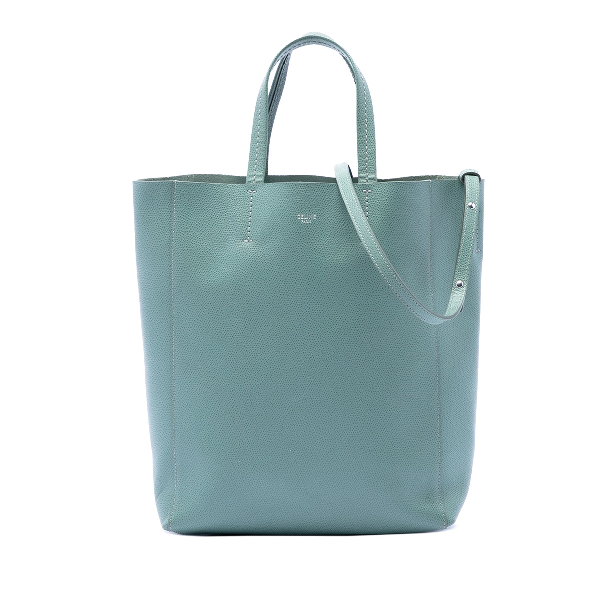 Small Grained Calfskin Vertical Cabas Tote