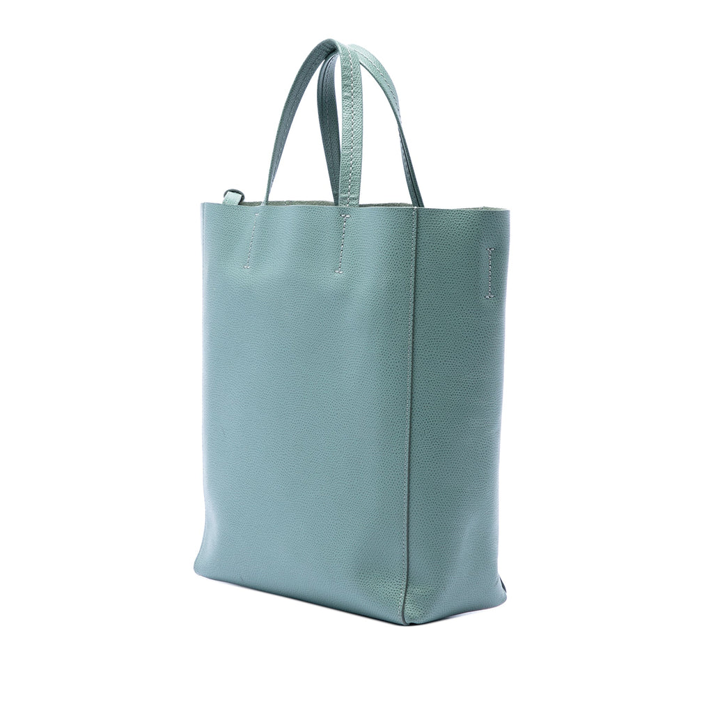 Small Grained Calfskin Vertical Cabas Tote