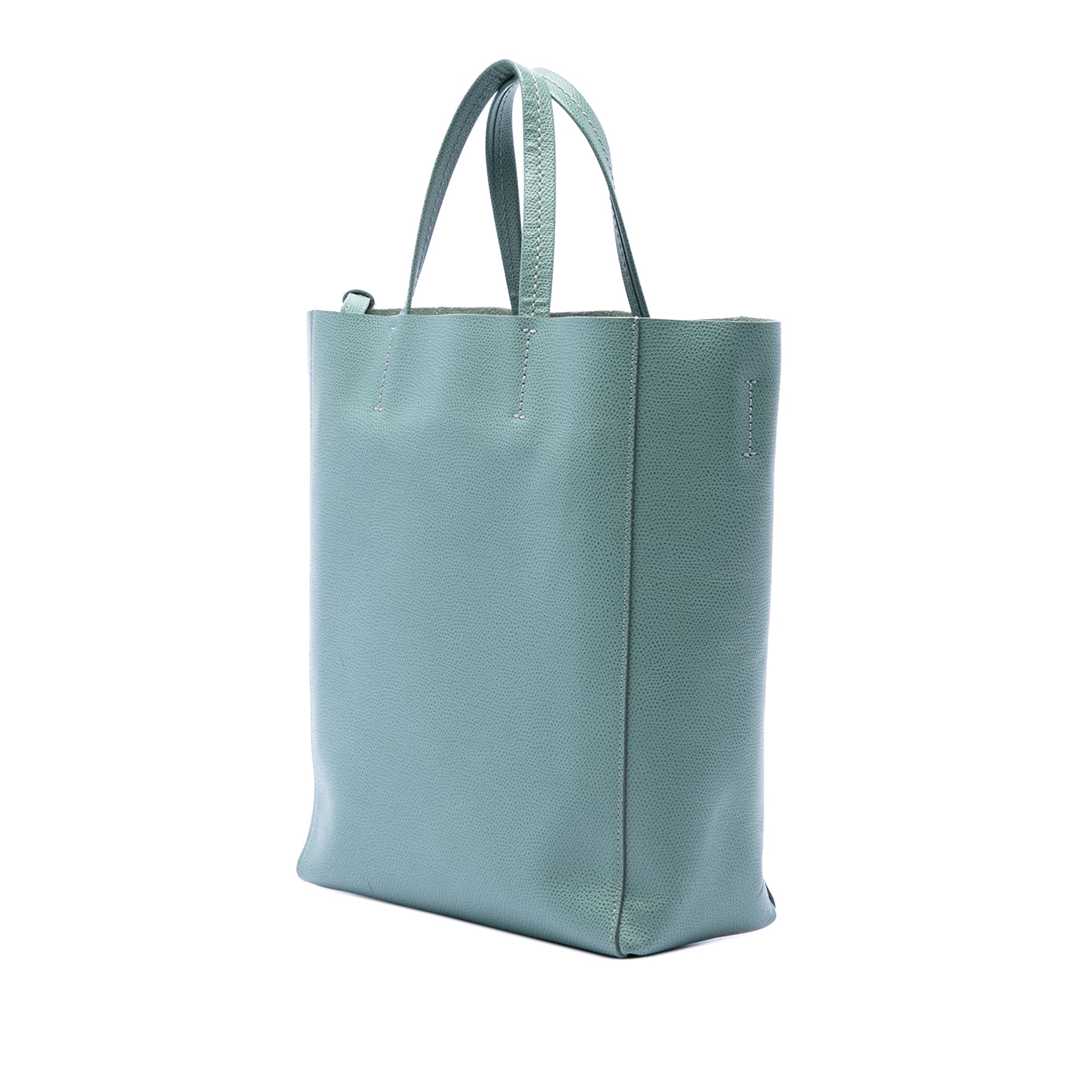Small Grained Calfskin Vertical Cabas Tote
