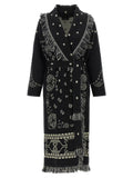 Alanui Bandana Coat — black