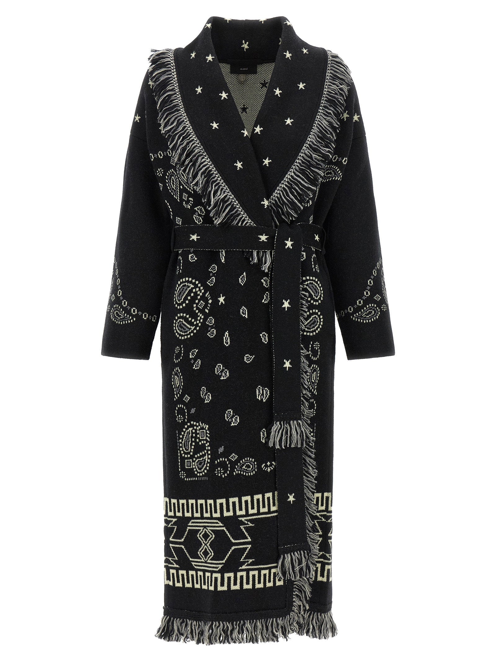Alanui Bandana Coat — black