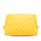 Zucca Embossed Technical Fabric Cosmetic Pouch