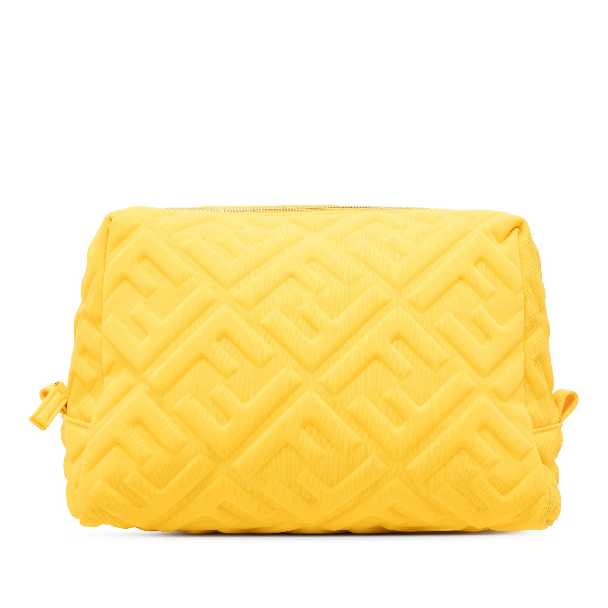 Zucca Embossed Technical Fabric Cosmetic Pouch