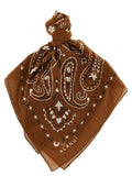 Alanui Paisley-Print Cotton Scarf — Brown
