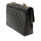 Medium CC Quilted Lambskin Border Single Flap