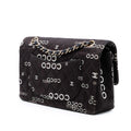 Medium Classic Canvas Coco Print Double Flap