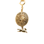 Gold Plated Knight Horse Pendant Necklace