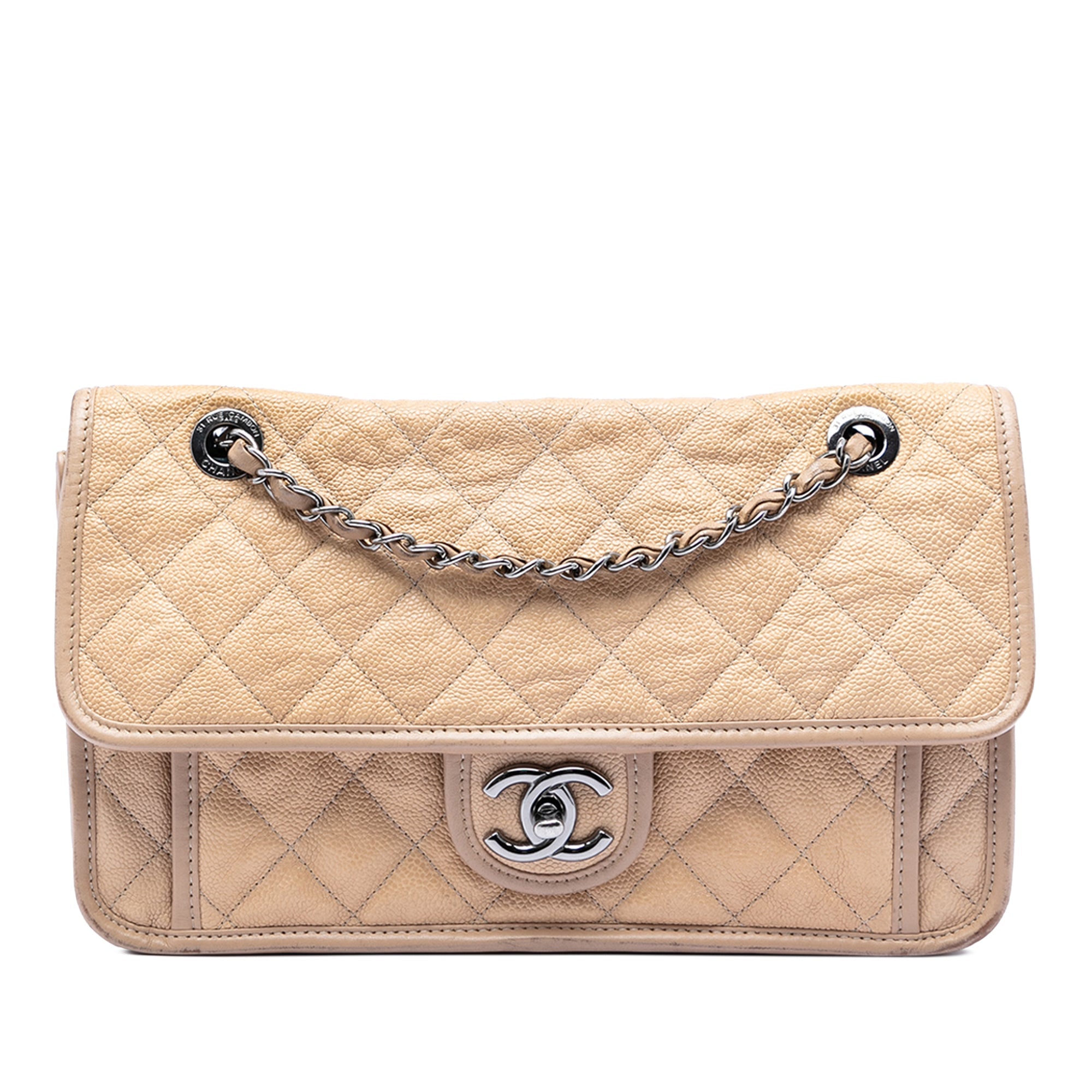 Medium Caviar French Riviera Flap