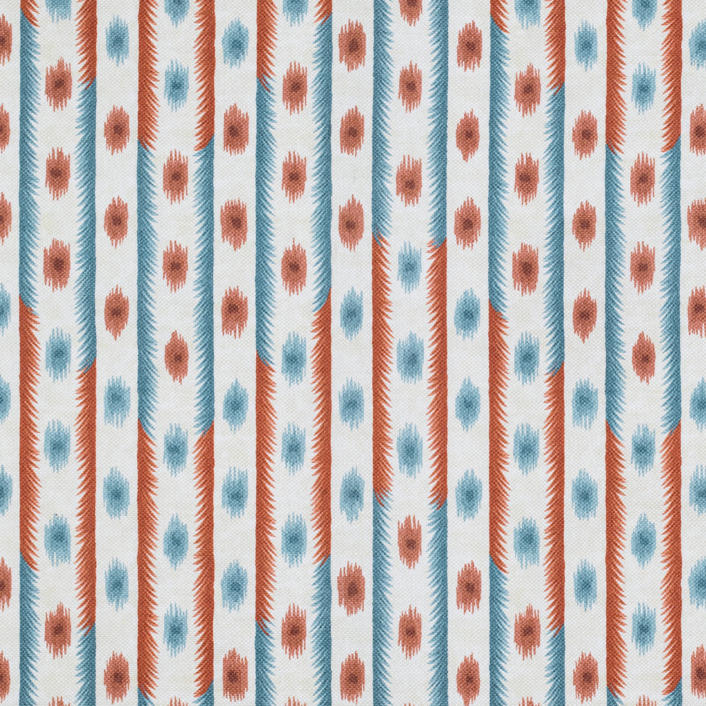 La Fortuna Fabric Blue Red By Sister Parish Design