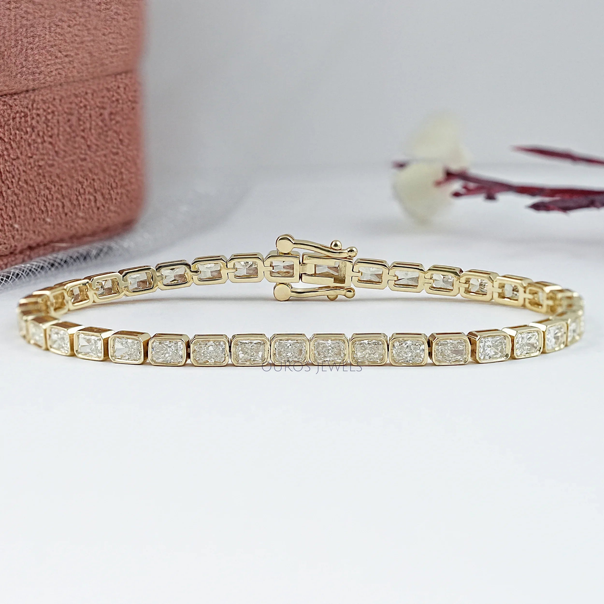 East West Radiant Lab Diamond Tennis Bracelet