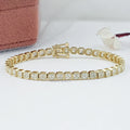 Lab Grown Asscher Diamond Tennis Bracelet