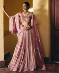Onion Lilac Lehenga Set By KYNAH, Luxury Indian Fashion & Bridal Wear