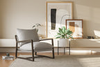 Lagon Fabric & Wood Accent Chair